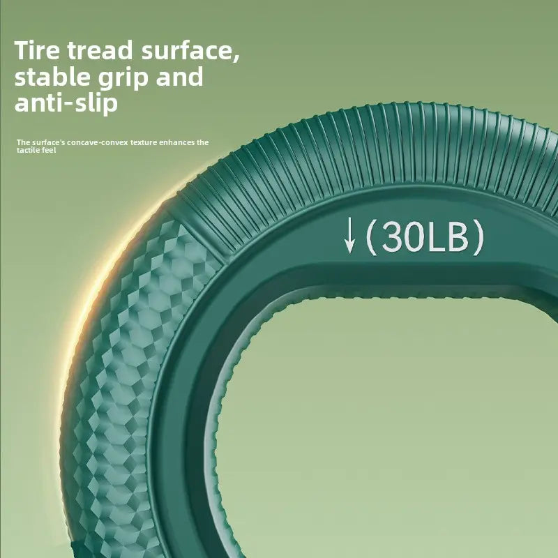 Hand Strengthener Grip 3 in 1 Rubber Circle Finger Wrist Exercise Squeezer 20 30 40 50 60 70 80 Pounds Adjustable Finger & Forearm Workout Tool for Arthritis Rehabilitation, Physical Therapy, Muscle Training