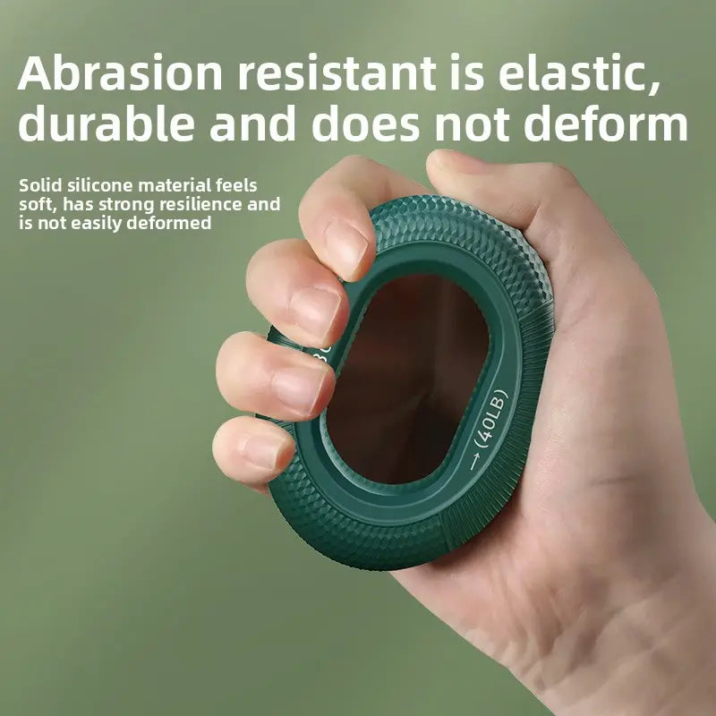 Hand Strengthener Grip 3 in 1 Rubber Circle Finger Wrist Exercise Squeezer 20 30 40 50 60 70 80 Pounds Adjustable Finger & Forearm Workout Tool for Arthritis Rehabilitation, Physical Therapy, Muscle Training